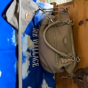 COPY - MZ Wallace taupe nylon/leather purse